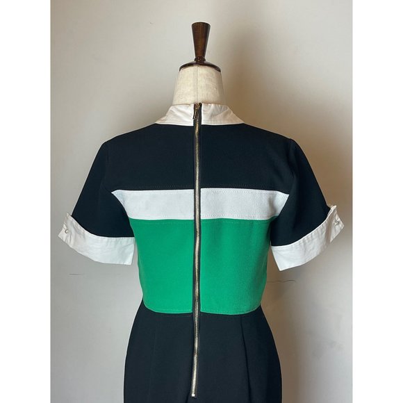 Karl Lagerfeld Black and Green Mini Dress - Picture 5 of 10
